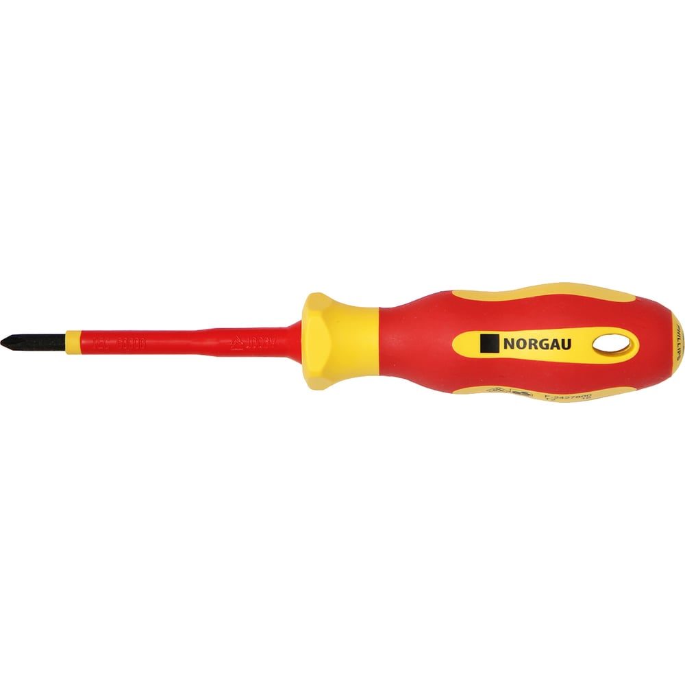 Крестовая диэлектрическая отвертка NORGAU PH1x80 мм, тип N171-PH1x80 067073210