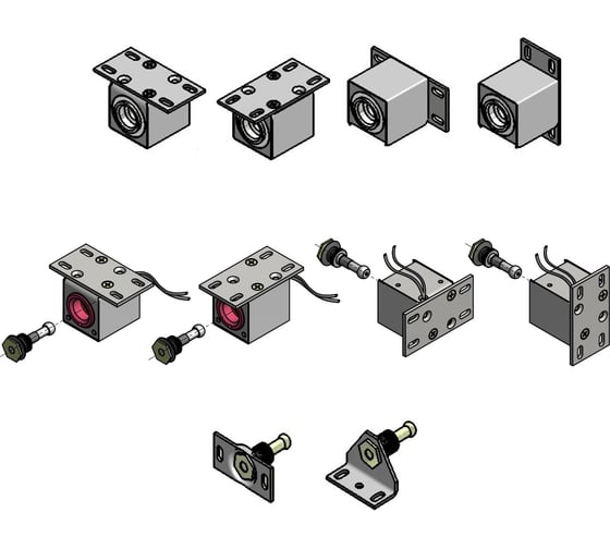 Изображение товара Замок PROMIX 24В с датчиком положения двери Promix-SM102.01.1 white