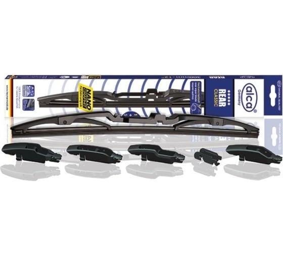 Изображение товара Щетка стеклоочистителя задняя 14"/35 см REAR CLASSIC, в комплекте 6 адаптеров Alca 001410