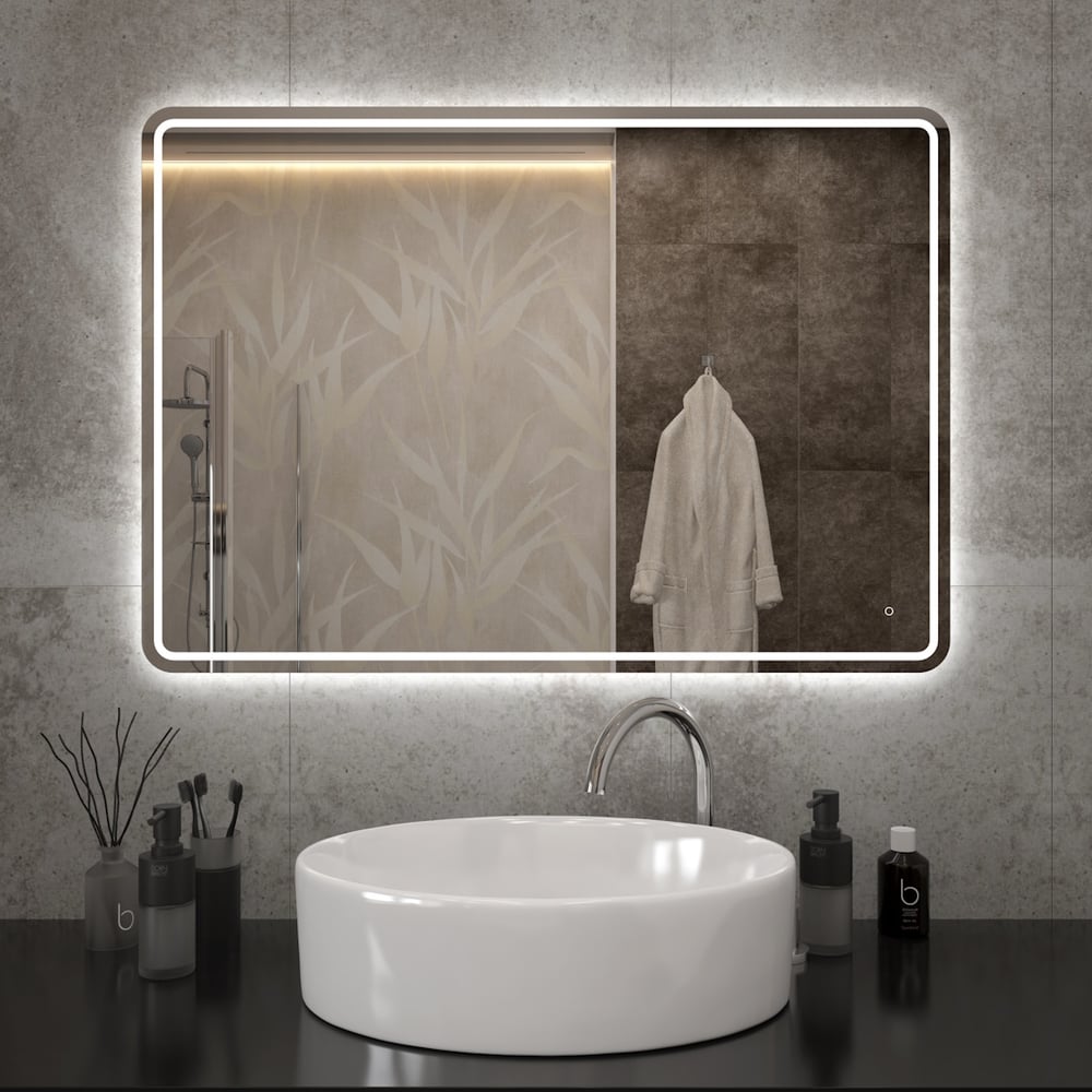 Изображение товара Зеркало Teymi Solli Pro 100x70, LED подсветка, сенсор T20256 ЦБ-00267406
