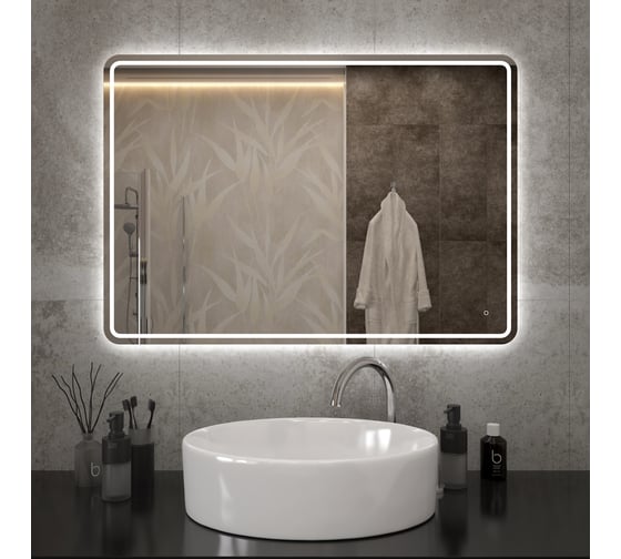 Изображение товара Зеркало Teymi Solli Pro 100x70, LED подсветка, сенсор T20256 ЦБ-00267406