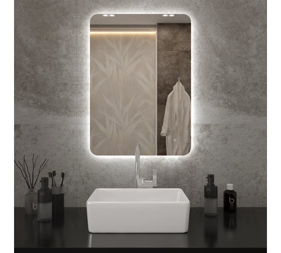 Изображение товара Зеркало Teymi Solli Oreol Pro 50x70, LED подсветка, сенсор T20257 ЦБ-00267402