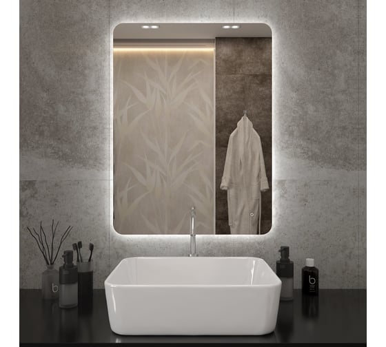 Изображение товара Зеркало Teymi Solli Oreol Pro 60x80, LED подсветка, сенсор T20259 ЦБ-00267404