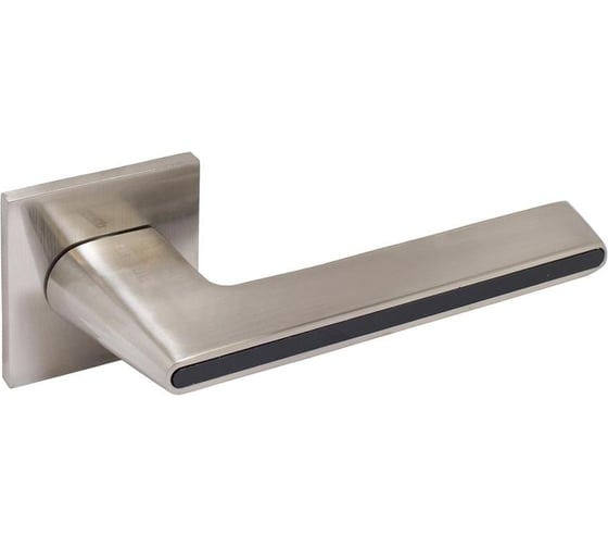 Изображение товара Комплект ручек АЛЛЮР АРТ АДЕЛЬ SN/BL (85815) мат.никель/черный ЗАЩИТ.ПЛЕНКА 13786