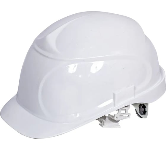 Изображение товара Защитная белая каска с храповым механизмом регулировки РемоКолор 22-4-007