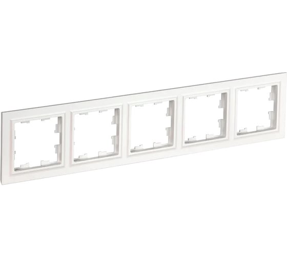 Изображение товара 5-местная рамка IEK Brite ру-5-брб белый BR-M52-K01