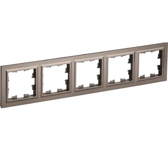 Изображение товара 5-местная рамка IEK Brite ру-5-бртб темная бронза BR-M52-K45