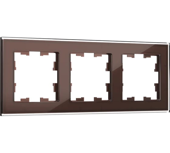 Изображение товара 3-местная рамка IEK Brite ру-3-2-бртб стекло темная бронза BR-M32-G-K45