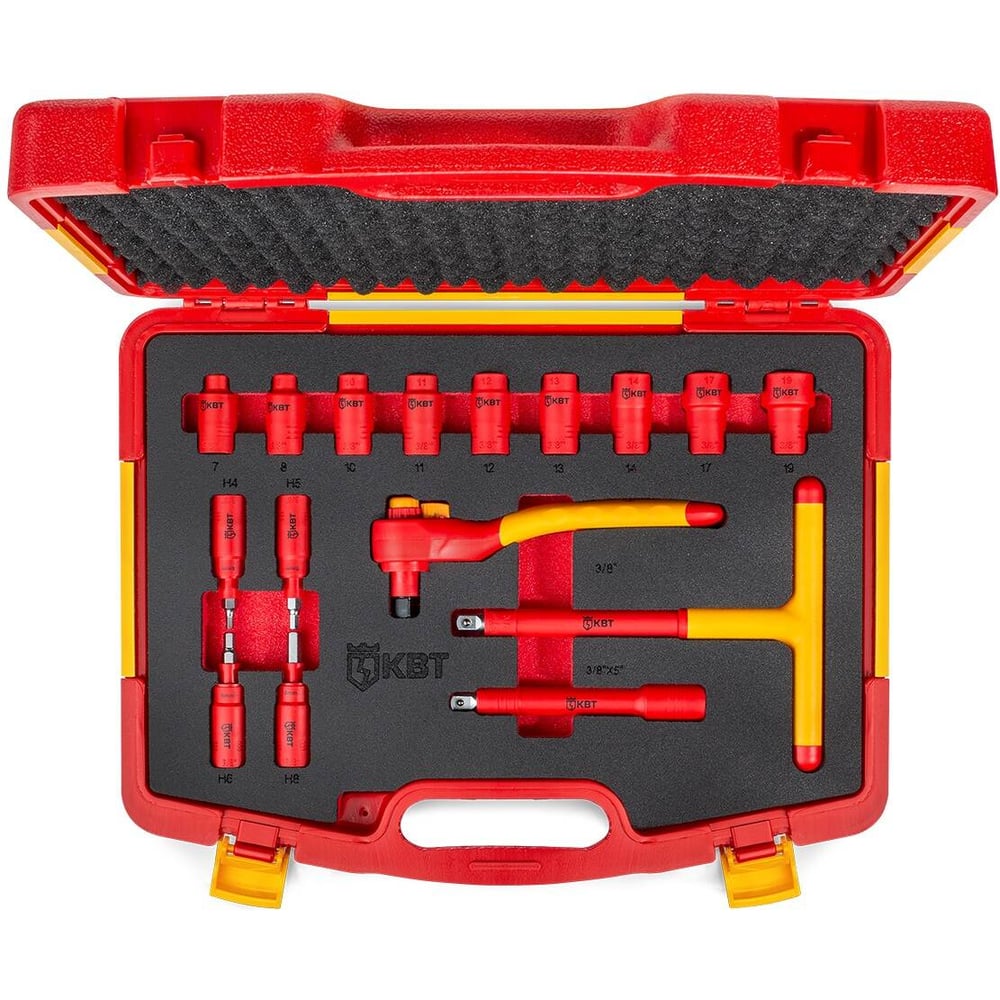 Изображение товара Набор диэлектрического инструмента 3/8 КВТ НИИ 16 71104 безопасный электромонтаж