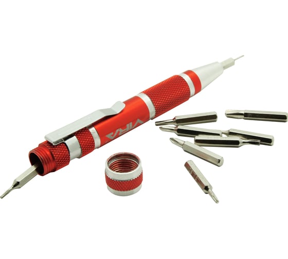 Изображение товара Отвертка для точных работ VIRA с набором бит, 9 штук 303007