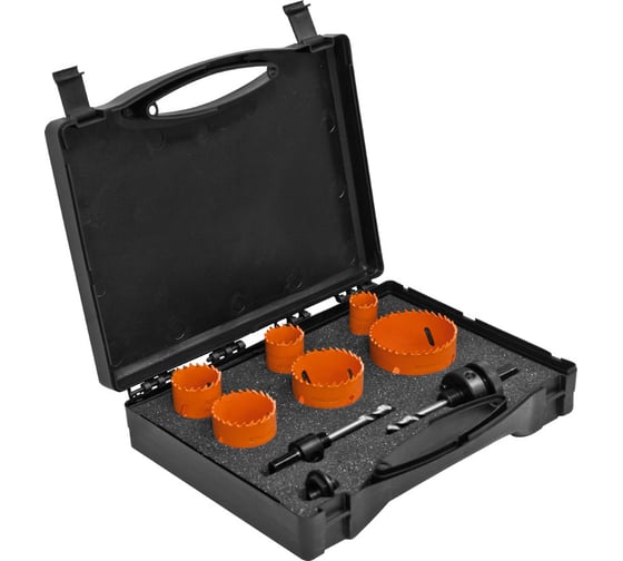 Изображение товара Набор коронок универсальных биметаллических (22-64 мм; 6 шт.) Кратон 1 04 01 002