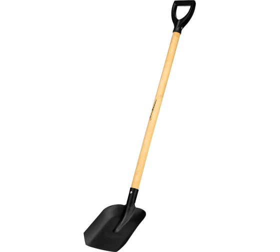 Изображение товара Совковая лопата СИБРТЕХ 235x270x1300 мм, деревянный черенок с пропиткой 614595