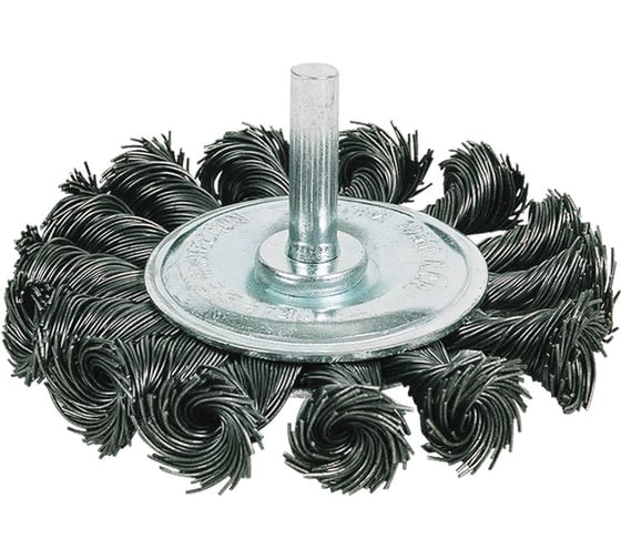 Изображение товара Щетка для дрели плоская усиленная 75мм S-T Кратон 1 11 01 001