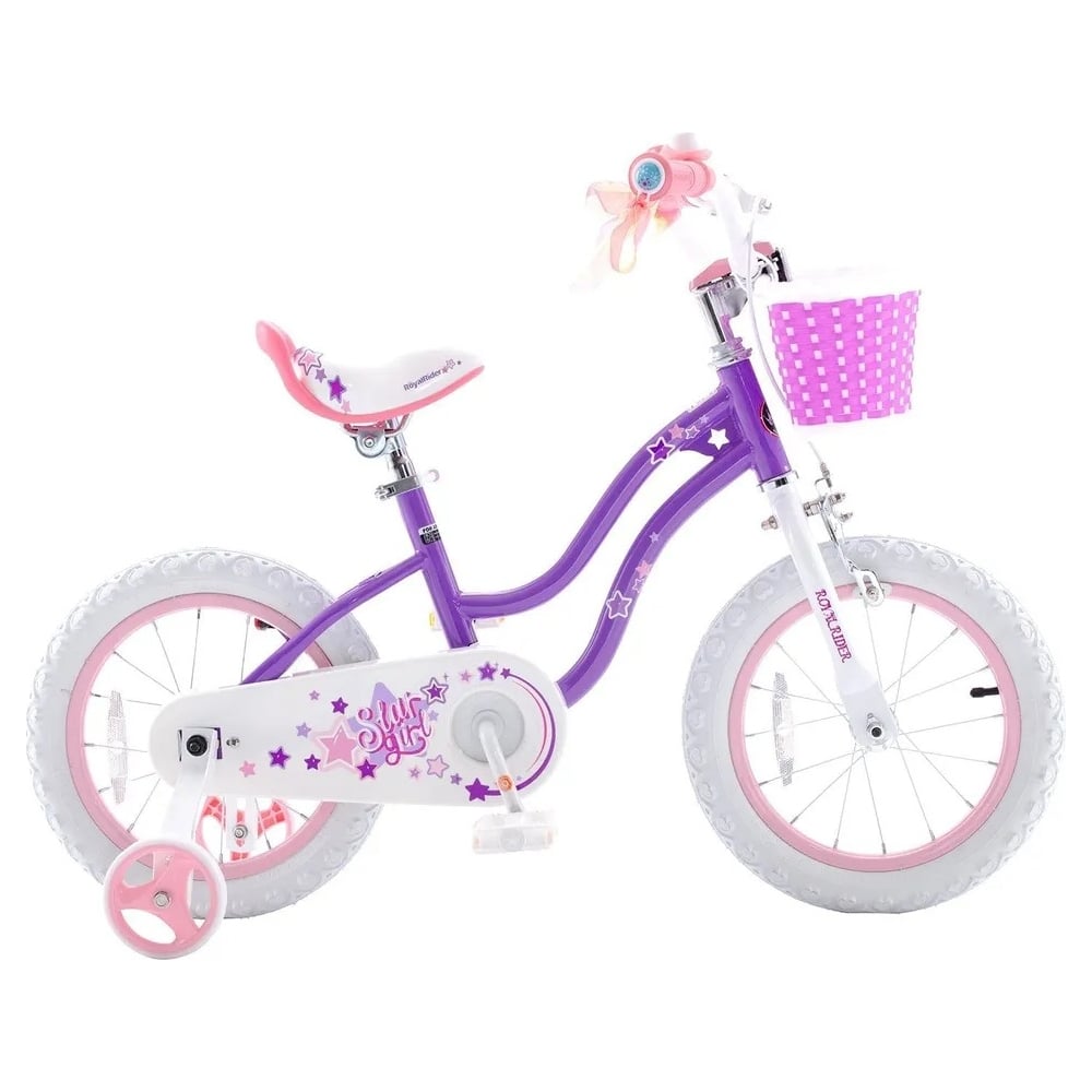 Изображение товара Велосипед Royal Baby Stargirl диаметр колес 14, фиолетовый/фиолетовый RB14G-1