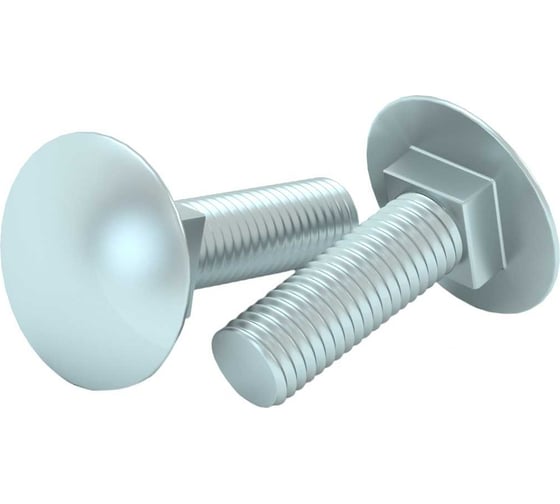 Изображение товара Болт с полукруглой головкой и квадратным подголовком Система КМ М8x70 мм, DIN 603, упаковка 30 шт. LO17655 BTG8-70