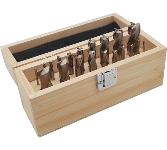 Изображение товара Комплект фрез HSS, 4-х и 2-х перые, 20 шт ТЕХНОРЕАЛ МА400053018