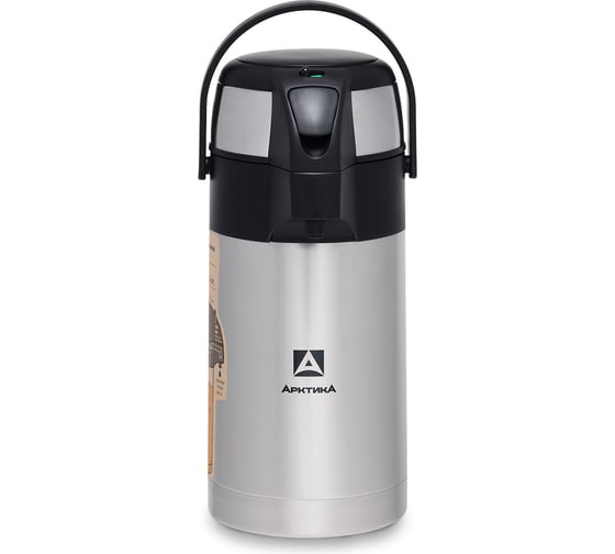 Изображение товара Настольный термос Арктика 2.5 л, с пневмонасосом, стальной 501-2500