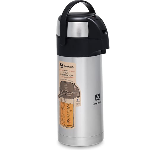 Изображение товара Настольный термос Арктика 3.5 л, с пневмонасосом, стальной 501-3500