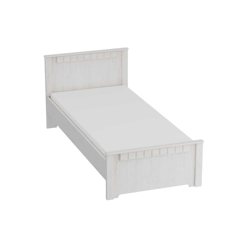 Изображение товара Кровать Мебельград Прованс 900 с ортопедическим основанием белая или патина премиум