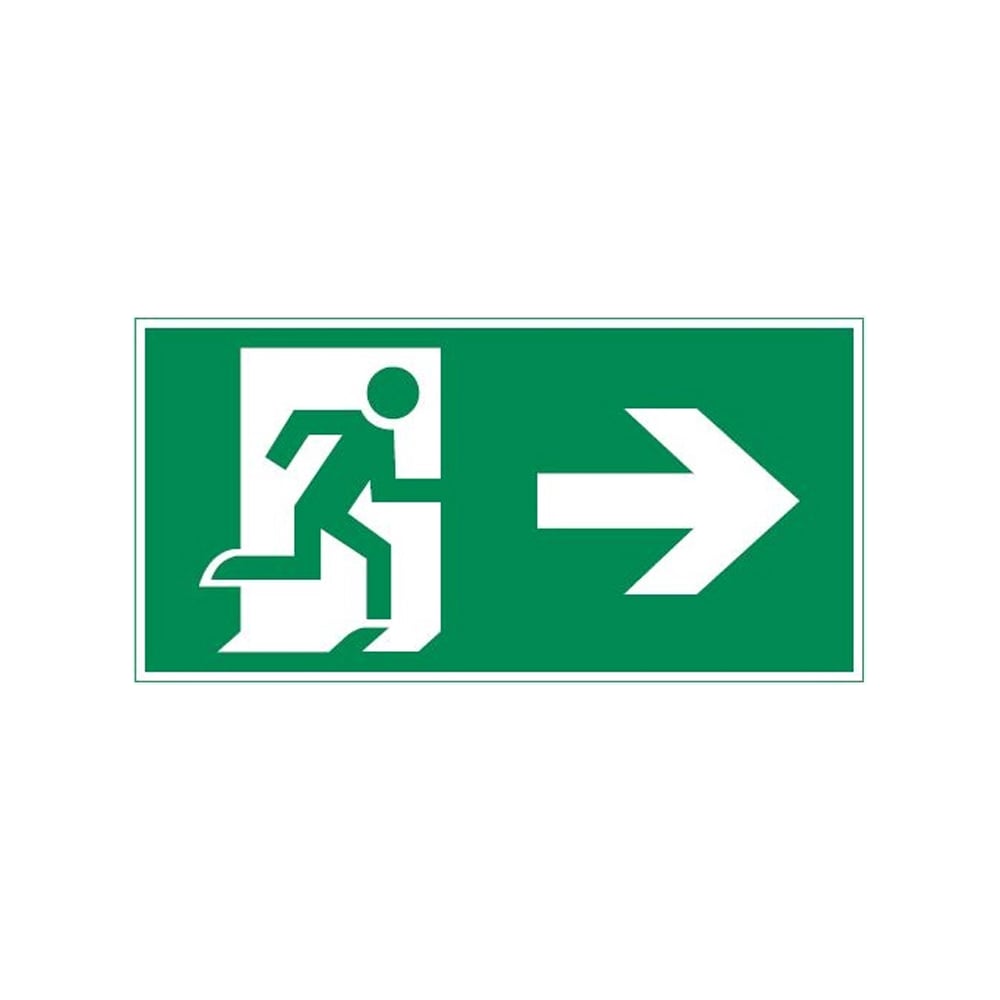 Изображение товара Пиктограмма стрелка вправо 300x150мм для аварийных светильников VARTON