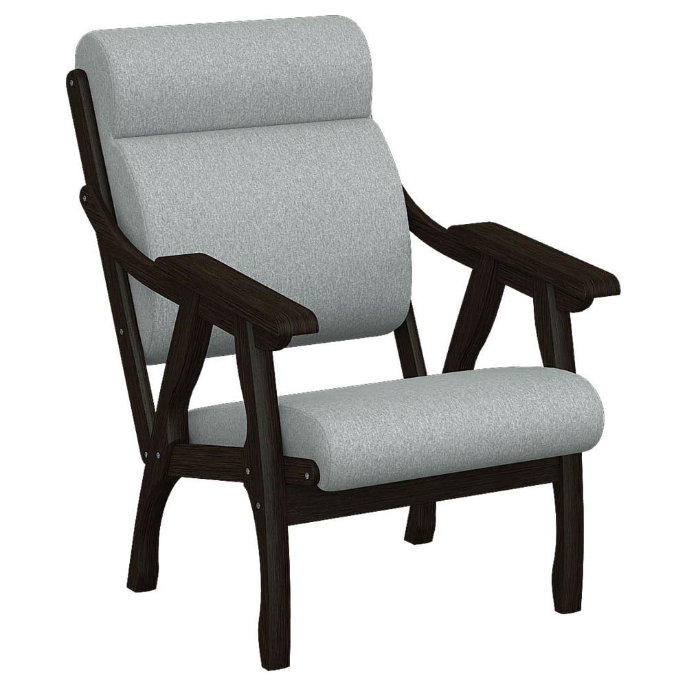 Изображение товара Кресло Мебелик Вега 10 ткань серый венге каркас из массива березы