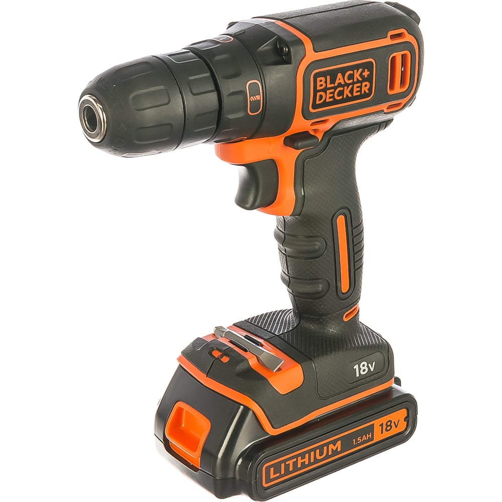 фото Аккумуляторная дрель-шуруповерт black+decker bdcdc18k