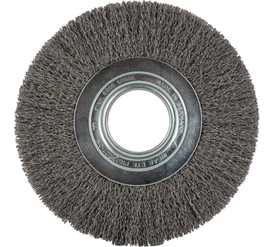 Изображение товара Щетка дисковая гофрированная (250х45х0.3 мм; отв 16-100 мм +адаптер) для JDC-250 JET JRD250-377-163