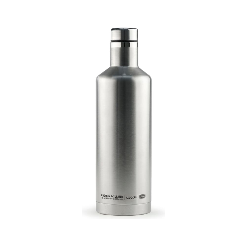 фото Стальная термобутылка asobu times square travel bottle 0.45 л, sbv15 silver