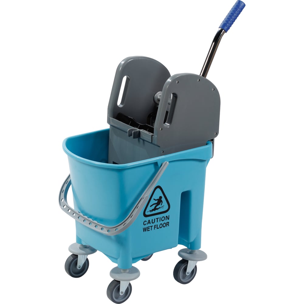 Изображение товара Ведро на колёсах с пластиковым отжимом А5 н0105 23 л для уборки