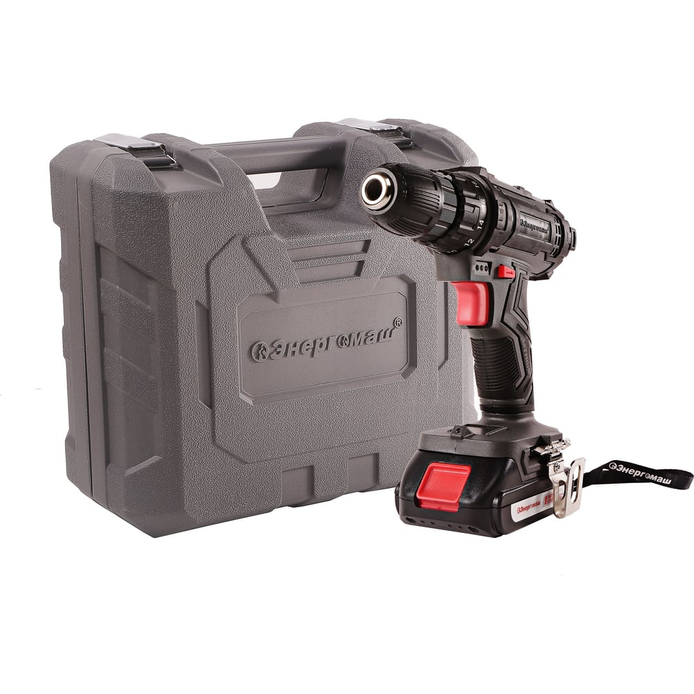 Изображение товара Аккумуляторный шуруповерт Энергомаш ДШ-18К