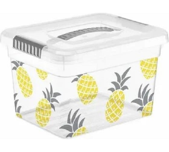 Изображение товара Ящик для хранения FunBox Deco 5 л с ручкой ФРУКТЫ 00000050069