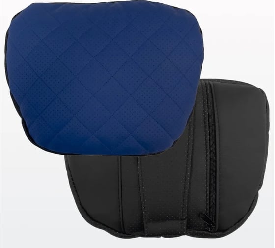 Изображение товара Подушка на подголовник PSV Lux Way РОМБ Синий экокожа 132342