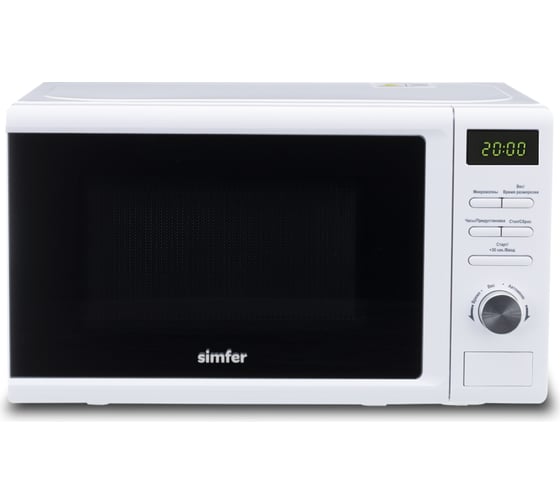 Изображение товара Микроволновая печь SImfer соло 20 литров, 1050 Вт, белая MD2250