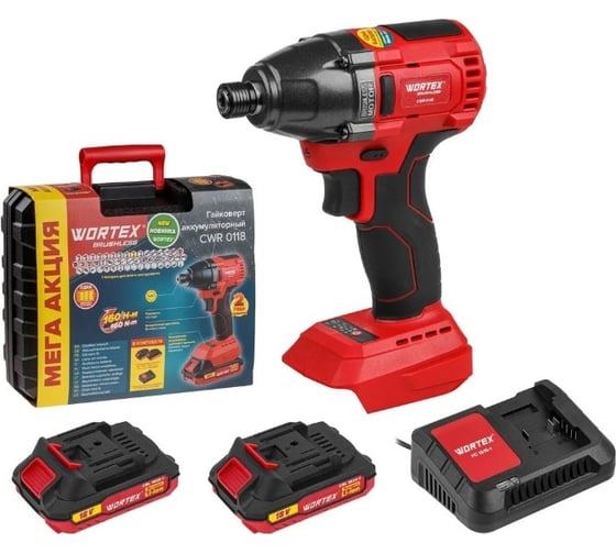 Изображение товара Ударный аккумуляторный шуруповерт-винтоверт WORTEX CWR 0118 ALL1 0329286