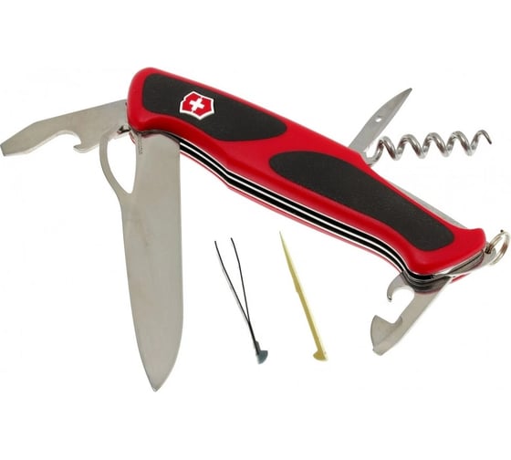 Изображение товара Нож Victorinox RangerGrip 61 130 мм, 11 функций, красный 0.9553.MC