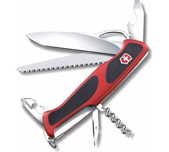 Изображение товара Нож Victorinox RangerGrip 79 красный, 130 мм, 12 функций, 0.9563.MC