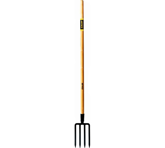 Изображение товара Копальные малые цельнолитые вилы ZINLER с деревянным черенком 1400 мм Z2.1H6 ВКМЧ6
