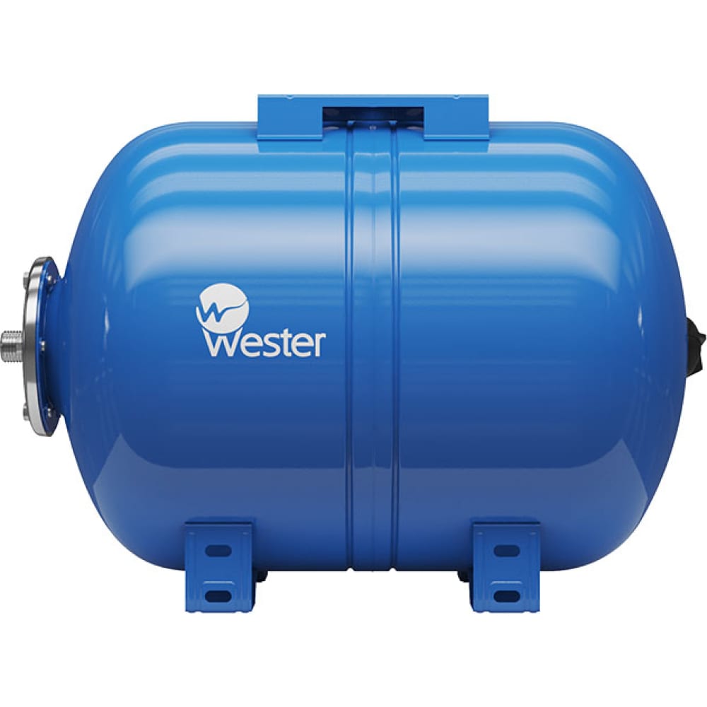 Горизонтальный мембарнный бак для водоснабжения Wester вертикальный гидроаккумулятор для системы водоснабжения джилекс 50вп к 7059 объем бака 50л давление 8 бар