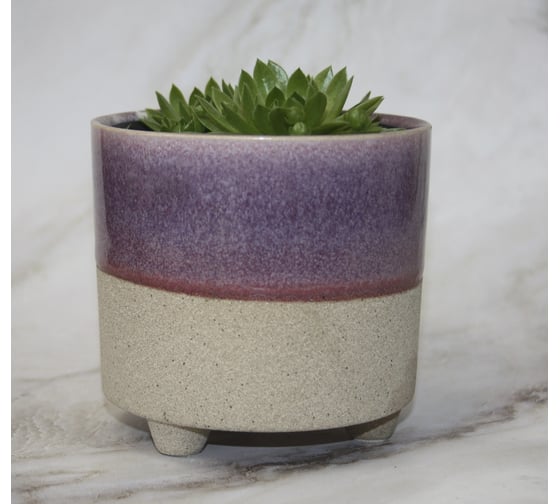 Изображение товара Кашпо Scheurich Kübel Piaff sandy purple керамика, диаметр 14 см, высота 135 мм, песочно-фиолетовое 063326