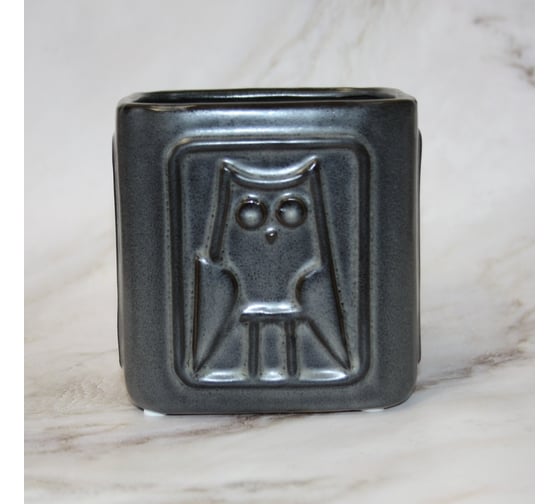 Изображение товара Кашпо Scheurich Kübel Rumba grey wash керамика, длина 14 см, высота 14 см, серое 065446