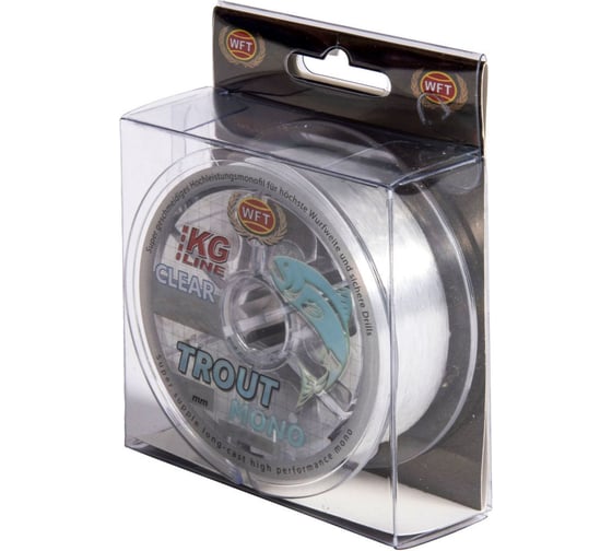 Изображение товара Монофильная леска WFT KG TROUT MONO Clear 200/025 1D-C-990-025