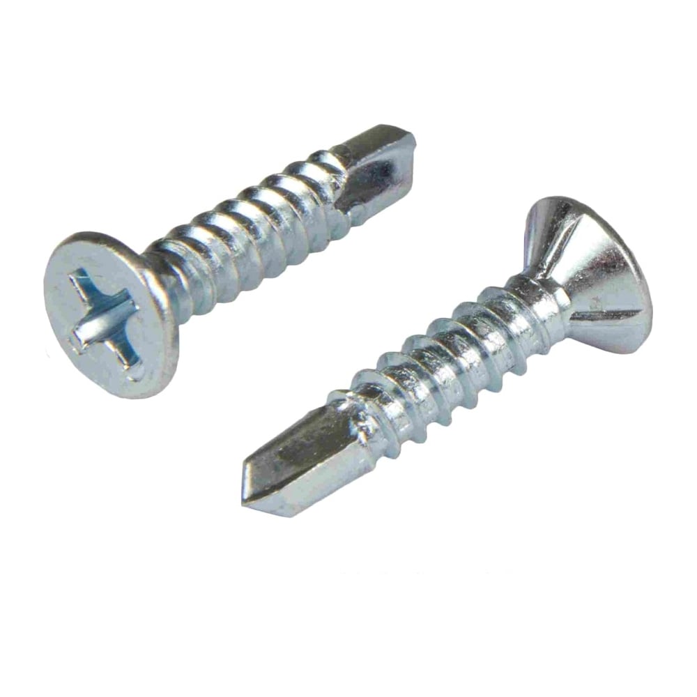 Изображение товара Оконный саморез со сверлом Квадра 3.9x38 мм белый цинк 100 шт