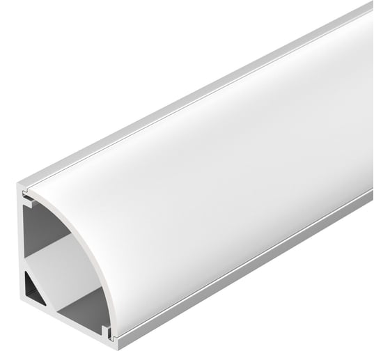 Изображение товара Профиль с экраном Arlight SL-KANT-H16-2000 ANOD+OPAL 0368431компл 036843