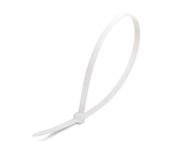 Изображение товара Кабельный нейлоновый хомут TOKOV ELECTRIC белый, 3.6x150 мм, 100 шт. TKE-HNS-3.6-150-W/100
