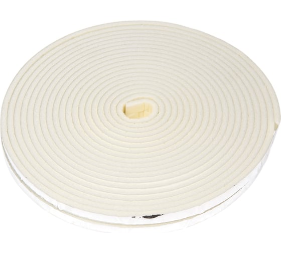 Изображение товара Уплотнитель для окон РемоКолор вспененный полиэтилен с клеевым слоем, 8х4 мм х 12 м 50-0-312