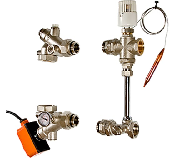 Изображение товара Насосно-смесительный узел (без насоса) Valtec VT.DUAL.0.130