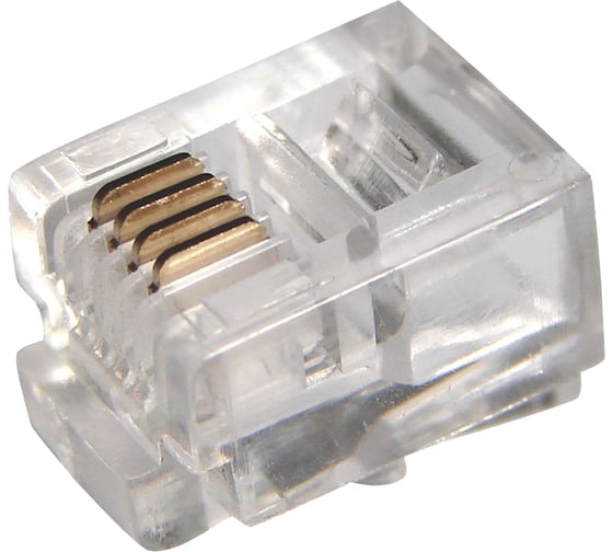 Изображение товара Телефонный джек PROCONNECT UTP, RJ-14 (6P4C), CAT 3 05-1012-3