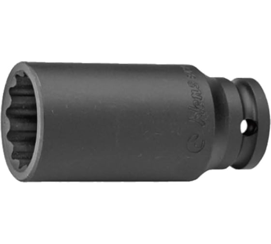 Изображение товара Головка ударная длинная 12-гранная 34 мм, 1/2"DR HANS 84302M34