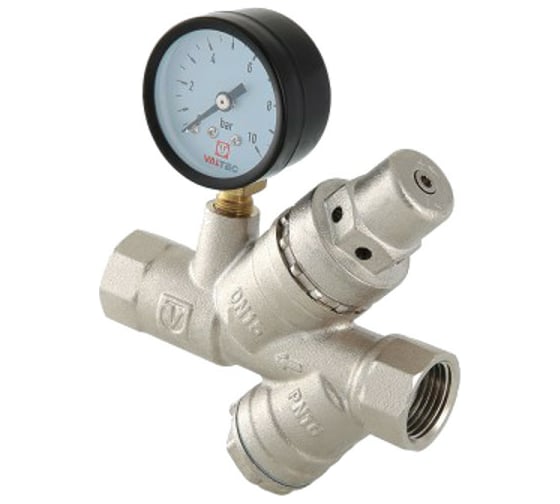 Изображение товара Подпиточный клапан с фильтром и манометром (1/2") Valtec VT.515.N.04