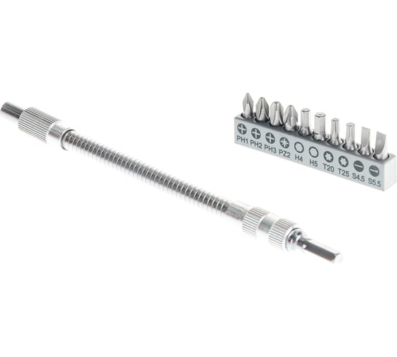 Изображение товара Гибкий удлинитель 200 мм + 10 бит Bosch 2608522376